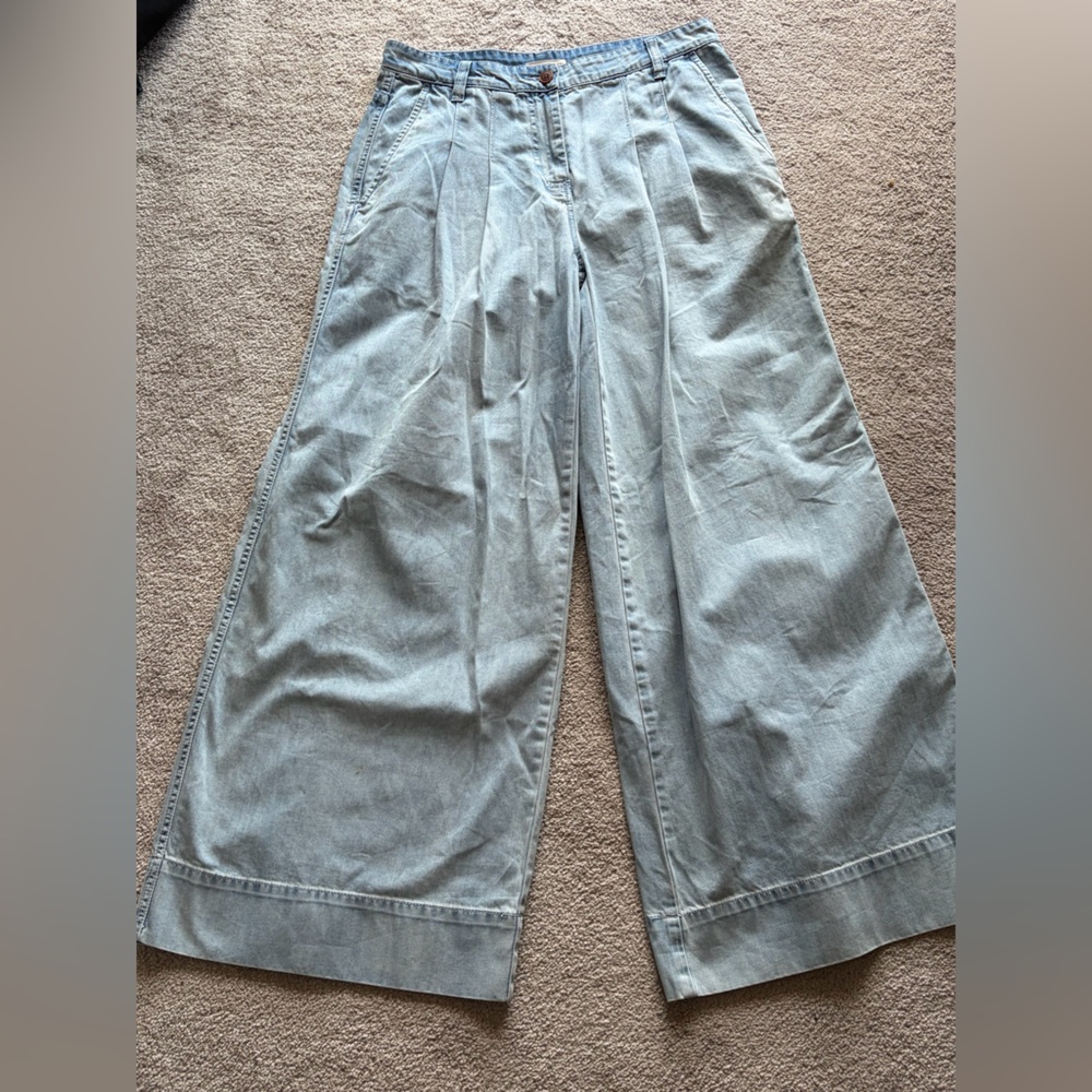 Ulla Johnson Light Blue Wide-Leg Jeans